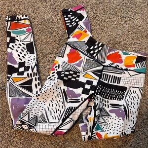 Pop Active 90's Theme Compression Leggings